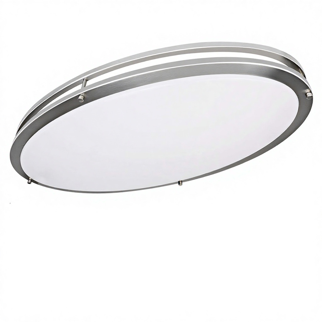 Cross-border 32-inch Large Oval Double-ring LED Ceiling Lamp Modern Minimalism 2700K-5000K Tri-color Temperature Optional