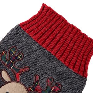 GorisPet高品质批发宠物圣诞驯鹿外套冬季保暖狗毛衣动物图案 - Product Image 3