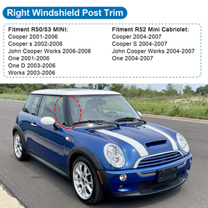 Moldura del parabrisas delantero para Mini Cooper R50 R52 R53 YC102556 L R 51137128157 - Product Image 2