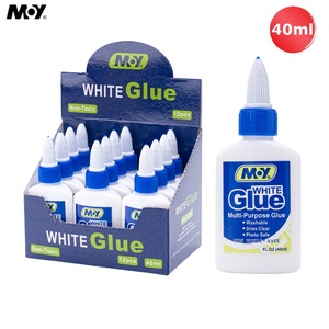 <span class=keywords><strong>Pegamento</strong></span> <span class=keywords><strong>blanco</strong></span> no tóxico de 40ml para cartón DIY hecho a mano escuela gorra puntiaguda artesanía madera <span class=keywords><strong>pegamento</strong></span> libre Asid PVA para estudiantes y niños - Product Image 1