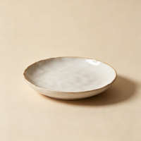 Service de table EKA en céramique texturée beige minimaliste avec glaçure réactive, assiettes et bols modernes en grès, idéal pour les mariages