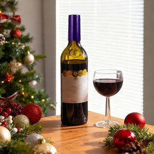 Tapas y Sellos Redondos <span class=keywords><strong>de</strong></span> PVC Termoencogibles Personalizables para Botellas <span class=keywords><strong>de</strong></span> Champán, Vino y Licores, Reutilizables con Tira Desprendible - Product Image 5