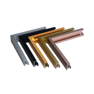 Nhà Máy Thâm Quyến Cung Cấp Vàng Bạc Đen Champagne Nhôm Tường Nghệ Thuật Khung Vải Cho Trang Trí Nội Thất - Product Image 1