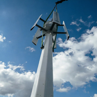 Éolienne à axe vertical à faible bruit, montée au sol ou sur toit, 1 kW, 2 kW, 3 kW, 48 V, haute efficacité et design attrayant