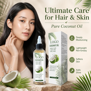 ผู้จัดจำหน่ายน้ำมันมะพร้าวสำหรับผม ผิวกาย และเล็บ แบบขายส่ง ซึมซาบเร็ว ไม่เหนียวเหนอะหนะ บำรุงผิวชุ่มชื้น - Product Image 4