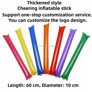 Aufblasbare Cheer ing Großhandel <span class=keywords><strong>Promotion</strong></span> Air Blower Sticks Lebendige aufblasbare Cheer ing Sticks Boom Clappers Custom Printed - Product Image 3