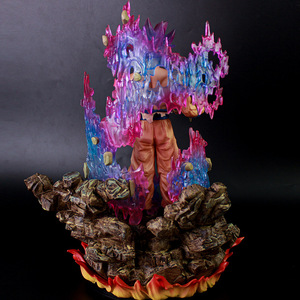 Figura Anime Super Goku de 35cm, figura <span class=keywords><strong>Gogeta</strong></span>, bolas de dragones, Super Saiyan, Sun Wukong GK, versión Heterocolor del modelo Awakening - Product Image 5