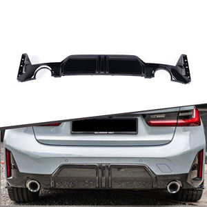 Material ABS negro brillante M Tech parachoques MP tipo doble difusor trasero para BMW 3 series G20 LCI <span class=keywords><strong>2023</strong></span> + - Product Image 1