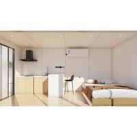 Cabane Apple préfabriquée moderne sur roues, entièrement équipée, mini-maison mobile, pod de jardin, bureau, maisonnette portable, salon, chambre