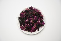 Pétales de rose naturels et thé noir de qualité supérieure, magnifique thé noir à la rose en vrac pour la vente au détail, les cadeaux et les mélanges