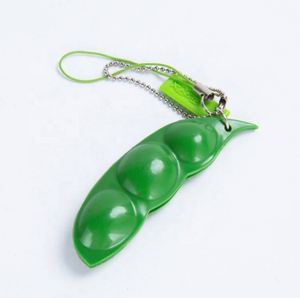 Porte-clés personnalisé Edamame Fidget Toy - Jouet anti-stress à presser en forme de haricot Puchi Puti Mugen Pea pour soulager le stress et un cadeau amusant - Product Image 4
