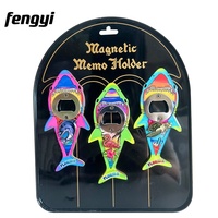 Ouvre-bouteille en forme de requin aimants de réfrigérateur intérieur maison décor autocollant Souvenir ouvre