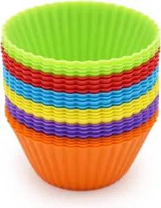 Silicone cupcake nướng ly tái sử dụng không dính muffin cupcake lót chủ sở hữu thiết lập cho Đảng