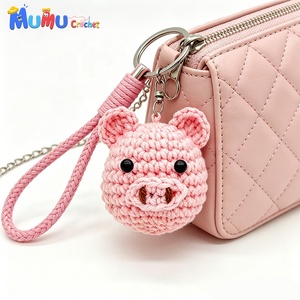 Llaveros Amigurumi de Ganchillo Hechos a Mano al por Mayor, Adornos Lindos de Dibujos Animados para Bolsos, Regalos de Energía Positiva y Apoyo Emocional - Product Image 5
