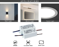 Driver LED Lampu Sorot & Lampu Jalan Tahan Air Output DC 4W 130mA 180mA 270mA 300mA Arus Konstan dengan Casing Plastik