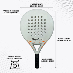 <span class=keywords><strong>Raquette</strong></span> de <span class=keywords><strong>padel</strong></span> QINGYU SPORT en fibre de carbone avec logo personnalisé, noyau en mousse EVA, pour sports de plein air, en stock - Product Image 4