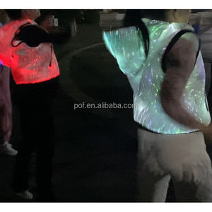 Felpa con Cappuccio in Fibra Ottica LED Luminosa - Unisex, Illuminata per Eventi Notturni e Feste - Product Image 6