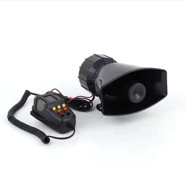 Car alarm horn, square mouth  7-tone 12V recording and shouting speaker, speaker