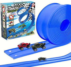 Circuit de Voitures Éducatif en Plastique pour Enfants, Piste Flexible de 4-5 Mètres, Voitures Anti-Gravité, Cadeau d'Anniversaire pour Garçons - Product Image 2