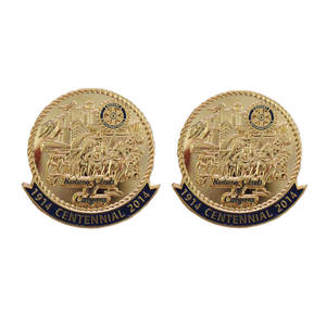 カスタムロータリーインターナショナルクラブラペルピンバッジ - Product Image 2