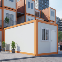 Module de conteneur pliable compact à construction rapide et transport facile pour maison solaire d'urgence post-catastrophe