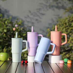 2026 Luxury 30oz Tumbler with Handle Wholesale Custom Logo Stainless Steel Vacuum Insulated Travel Mug Coffee <b>Cup</b> with Straw - Product Image 3