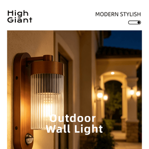 Lampe murale extérieure IP54 avec détecteur de mouvement PIR, en aluminium moulé sous pression, abat-jour en <span class=keywords><strong>PC</strong></span>, éclairage de sécurité extérieur pour villa, cour, entrée - Product Image 2