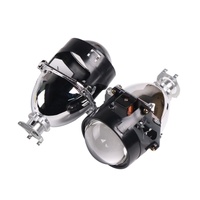 Sanvi Auto Phare Bi-Xénon à Lentille Projecteur H1, Lentille Bi-Xénon de Rétrofit 2,5 Pouces, Phare LED Motorisé, Amélioration de Phare Avant de Voiture