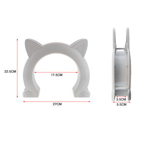 थोक आर्क कान आकार डिजाइन काले सफेद भूरे रंग की बिल्ली का दरवाजा - Product Image 3