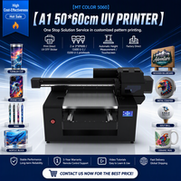 Mesin Printer UV Flatbed MT COLOR Factory A1 5060 dengan 3 Printhead, Sensor Ketinggian Otomatis, Printer UV Digital untuk Casing Ponsel, Logam, Akrilik