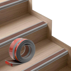 Profilé de nez de marche en PVC durable pour escaliers en bois et stratifiés, bordures de nez de marche en forme de L, protection antidérapante pour marches d'escalier - Product Image 2