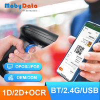 Mobydata HS400BT En Stock, Lector de Códigos de Barras 2D Inalámbrico BT, Escáner de Códigos QR, Compatible con Windows/Android/IOS