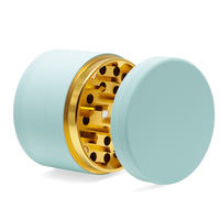 Nouvel arrivage en gros : Broyeur à herbes classique manuel 4 couches, 40mm, 50mm, 55mm, 63mm, en aluminium mat souple, multicolore, avec logo personnalisé, facile à utiliser