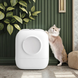 OEM <strong>Best</strong>-<strong>Selling</strong> Fully Enclosed Smart Automatic Self-Cleaning Eco-Friendly Modern Cat Litter Box for Cats <strong>Dogs</strong> 90L ABS Bathroom - Product Image 2