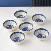 Bol en céramique à impression colorée et logo personnalisé vaisselle bols à soupe et salade de riz coffret cadeau de vaisselle de fête en porcelaine