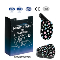 Bandelettes buccales hypoallergéniques pour le sommeil, sans douleur, 38*76 MM, extra résistantes, 95% coton + 5% élasthanne, support d'emballage personnalisé