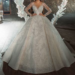 Robe de mariée de luxe haut de gamme, robe de princesse, sans bretelles, grande traînée, en cristal, robes de mariée, 2023 - Product Image 1