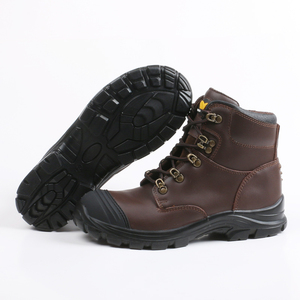 Rage Paardenleer Pu Buitenzool Veiligheidsschoeisel Anti-Smash Lekvrije Werkschoenen Industriële Bescherming Veiligheidslaarzen - Product Image 2