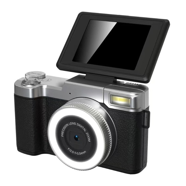 Digital Camera 4K 48MP Vlogging Camera for YouTube Compact Point and Shoot Camera with 16X Digital Zoom Anti Shake