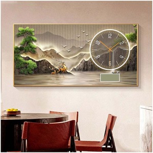 Decorative <strong>Wall</strong> <strong>Clock</strong> Painting Crystal Porcelain <strong>Silent</strong> Pointer Battery Powered <strong>Wall</strong> <strong>Clock</strong> - Product Image 4