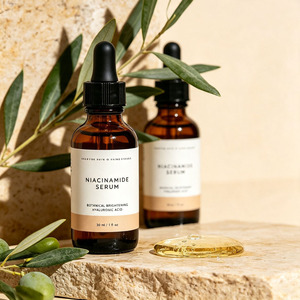 Élixir Botanique Éclatant à l'Acide Hyaluronique et au Complexe de Vitamine B3 (Niacinamide) Marque Blanche - Product Image 5