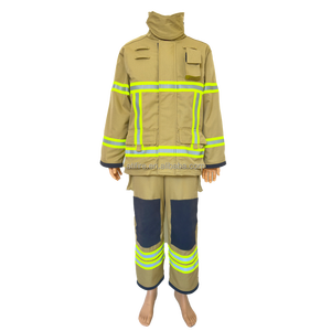 難燃性アラミド消防ユニフォームEN469消防士用<span class=keywords><strong>Nomex</strong></span>ケブラースーツ高性能消防士スーツOEM - Product Image 2