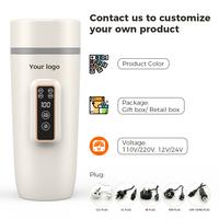 Chauffe-Eau Électrique Compact USB Rechargeable pour Voiture, Bureau et Activités de Plein Air avec Contrôle de Température – Bouilloire Électrique Intelligente