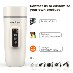 Compact Electric Water Heater <strong>USB</strong> Rechargeable for Car Office and Outdoor Activities Temperature Control Smart Electric <strong>Kettle</strong> - Product Image 5