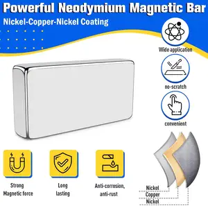 強力なネオジム磁石バー、頑丈な希土類磁石、長方形の磁気バー