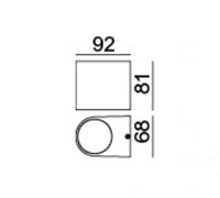 Applique murale d'extérieur élégante et étanche avec ampoule LED GU10