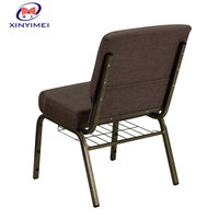 Chaise d'église de prière en fer à empiler, livraison gratuite, vente en gros