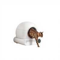 Litière pour chat électrique entièrement automatique intelligente la plus vendue avec système de ramassage des excréments en plastique ABS fabriquée en Chine