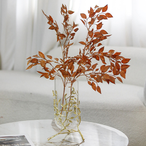 Nouveau <span class=keywords><strong>Vase</strong></span> à fleurs en verre de finition <span class=keywords><strong>transparent</strong></span> de décoration élégante de qualité supérieure - Product Image 4