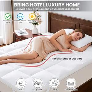 Cubrecolchón <span class=keywords><strong>de</strong></span> Lujo para Aliviar el Dolor <span class=keywords><strong>de</strong></span> Espalda, Cubrecolchón <span class=keywords><strong>de</strong></span> Plumón <span class=keywords><strong>de</strong></span> Ganso para el Hogar - Product Image 2